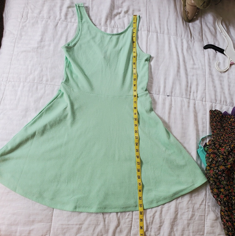 Mint green skater dress by divided.